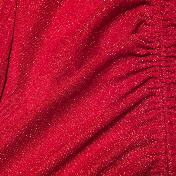Super down red sparkly dress size L - Picture 3 of 4